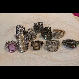 New (never worn) paparazzi rings set of 10